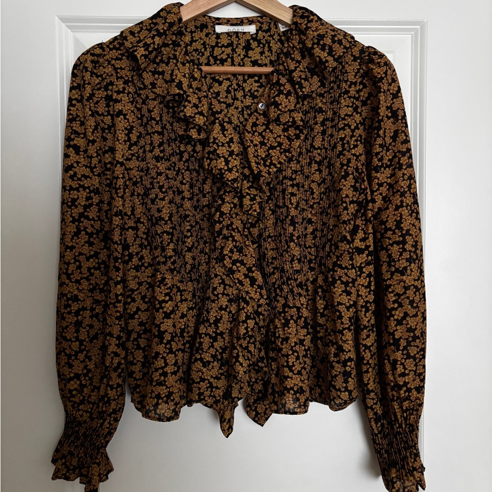 Doen Hardy Floral Ruffle Blouse